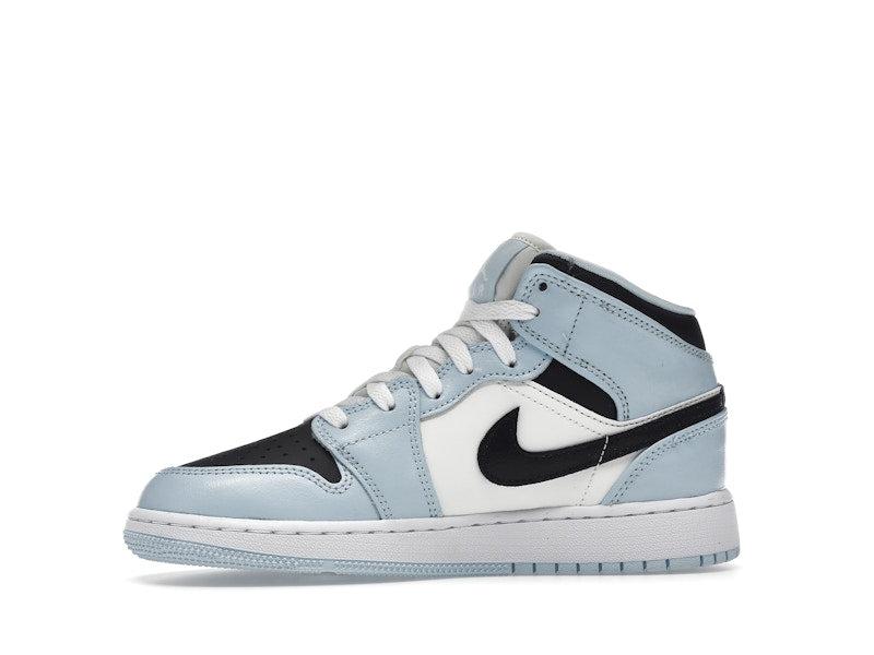 Air Jordan 1 Mid Ice Blue (GS) - Ice Blue/Black-Sail-White - 555112-401 - 17