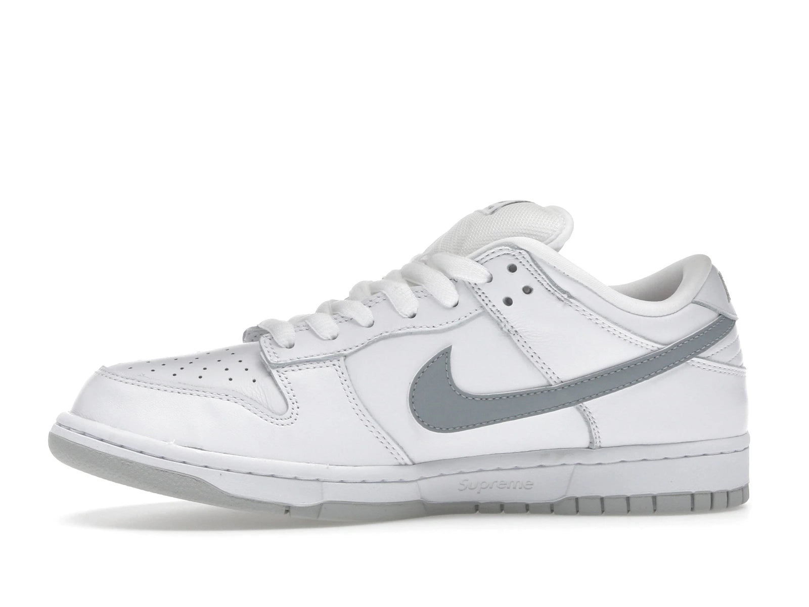 Nike SB Dunk Low Supreme 94 White Metallic Silver - White/Metallic Silver/White - HQ8487-100 - 17