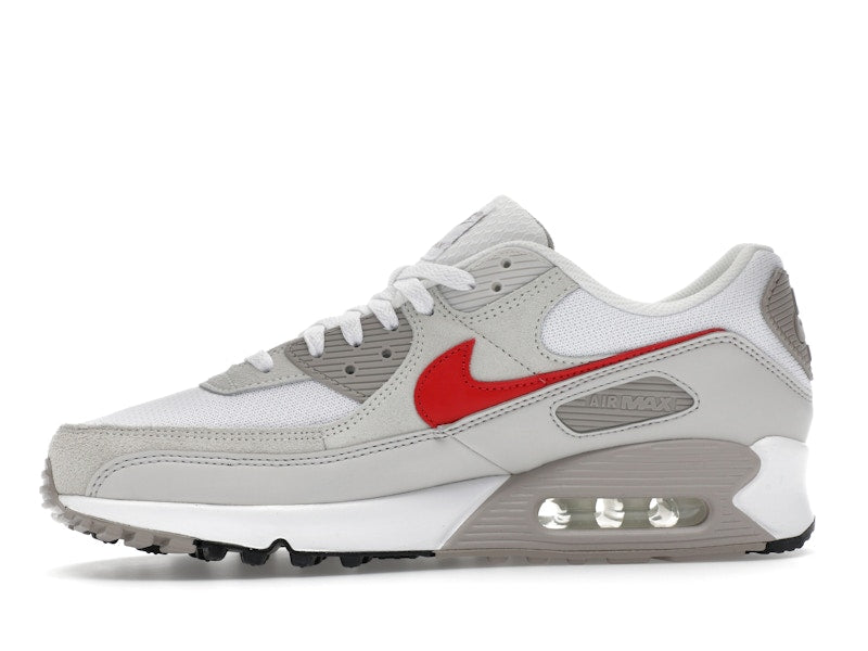 Nike Air Max 90 White College Grey Vast Grey University Red - vue 18