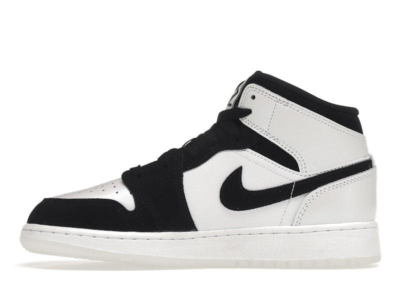 Air Jordan 1 Mid Diamond Shorts (GS) - White/Multi-Color/Black - DN4321-100 - 18