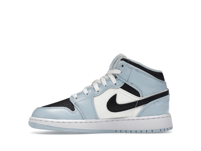 Air Jordan 1 Mid Ice Blue (GS) - Ice Blue/Black-Sail-White - 555112-401 - 18