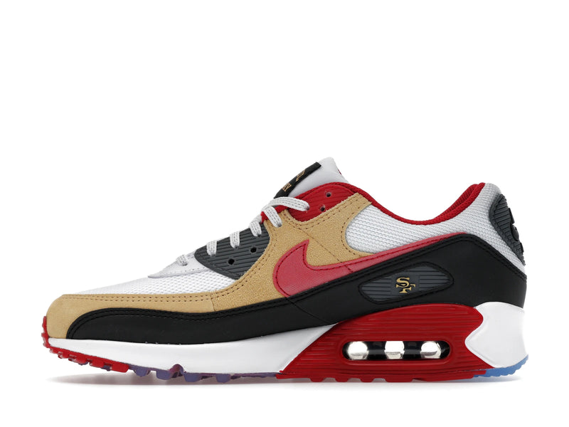 Nike Air Max 90 San Francisco 49ers - White/Gym Red/Black - II7588-100 - 18