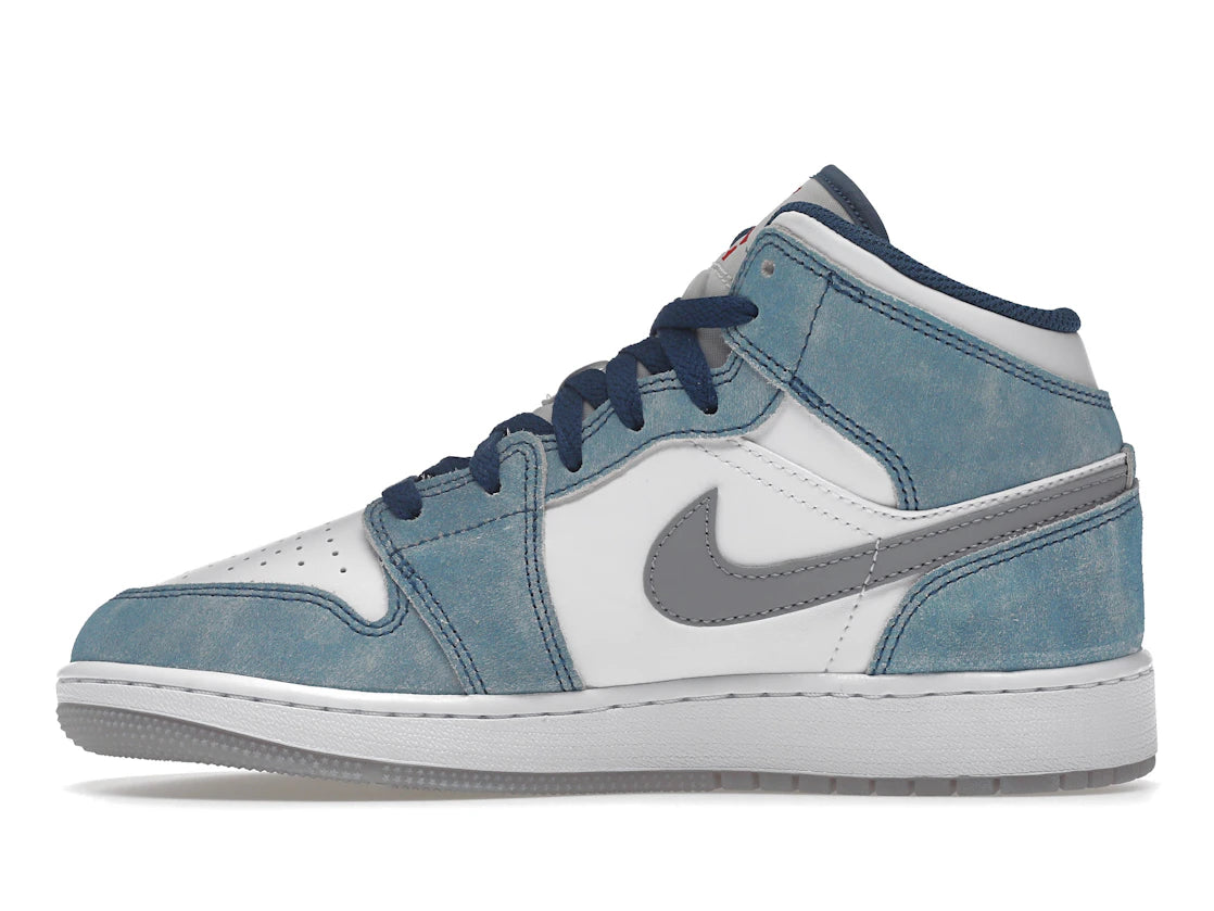 Image 2 de Air Jordan 1 Mid SE French Blue Light Steel GS DR6235-401