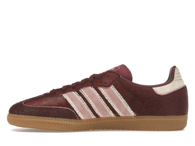 adidas Samba OG Maroon Sand Strata Pony (Women's) - Sand Strata/Maroon/Warm Clay - JP5330 - 18
