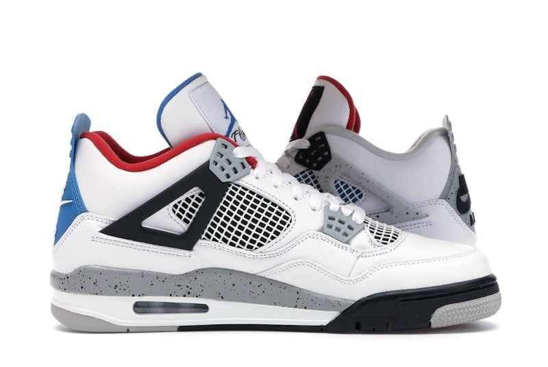 Air Jordan 4 Retro What The - White/Military Blue-Fire Red-Black-Cement Grey - CI1184-146 - 18