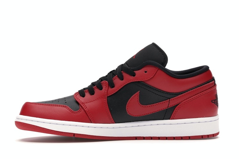 Air Jordan 1 Low Reverse Bred - Gym Red/Black-Gym Red-White - 553558-606 - 18