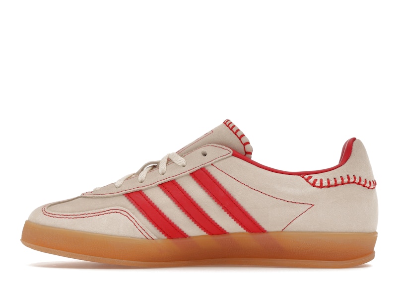 adidas Gazelle Indoor Beige Better Scarlet (Women's) - Beige/Better Scarlet/Cream White - JS1402 - 18