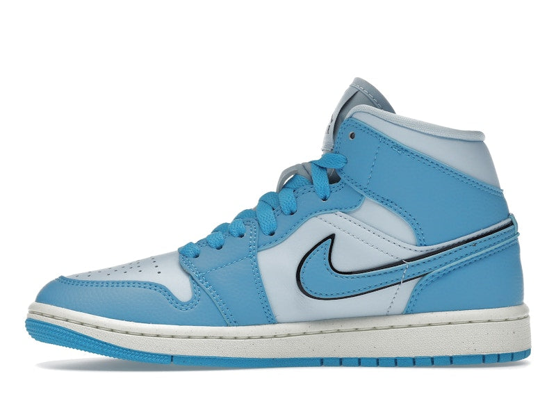 Air Jordan 1 Mid SE Ice Blue (Women's) - Ice Blue/Black/Sail/Dark Powder Blue - DV1302-400 - 18