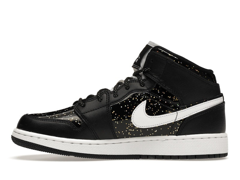 Air Jordan 1 Mid Black Speckle (GS) - Black/White - AV5174-001 - 18