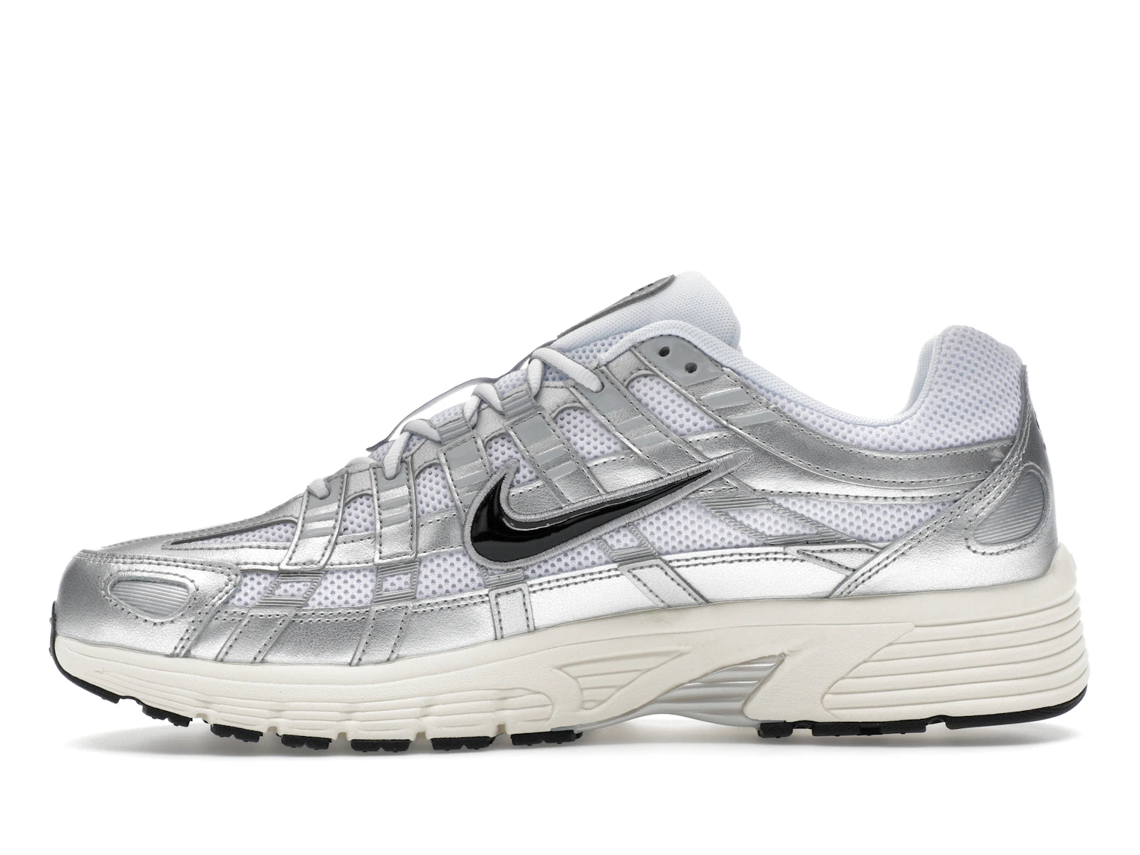 Nike P 6000 White Metallic Silver Flat Silver Black - White/Metallic Silver/Flat Silver/Black - CD6404-105 - 18