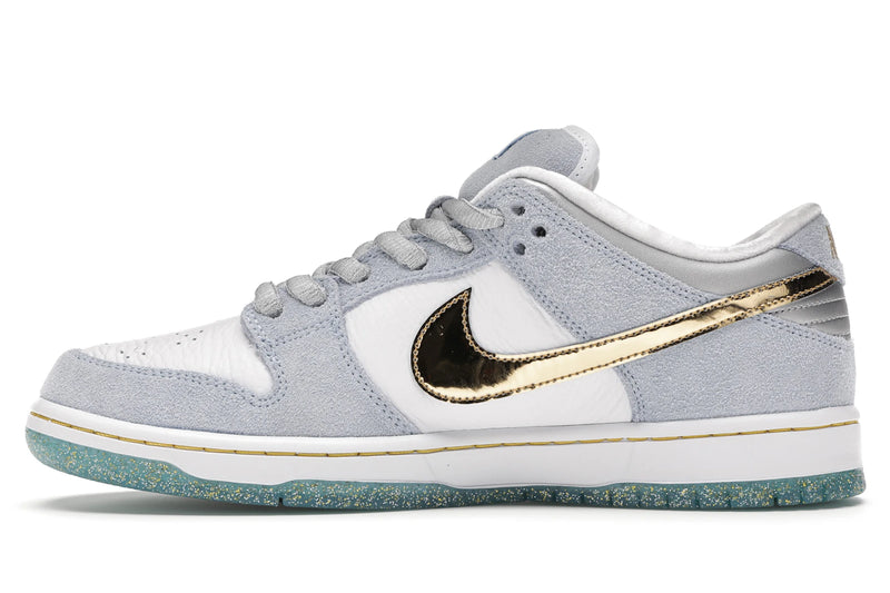Nike SB Dunk Low Sean Cliver - Ice Blue/White-Metallic Gold-Metallic Silver - DC9936-100 - 18