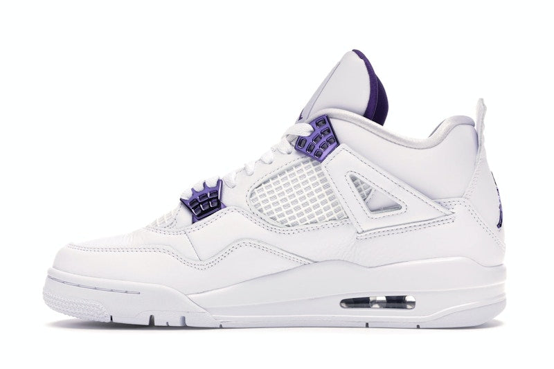 Air Jordan 4 Retro White Court Purple - White/Metallic Silver-Court Purple - CT8527-115 - 18
