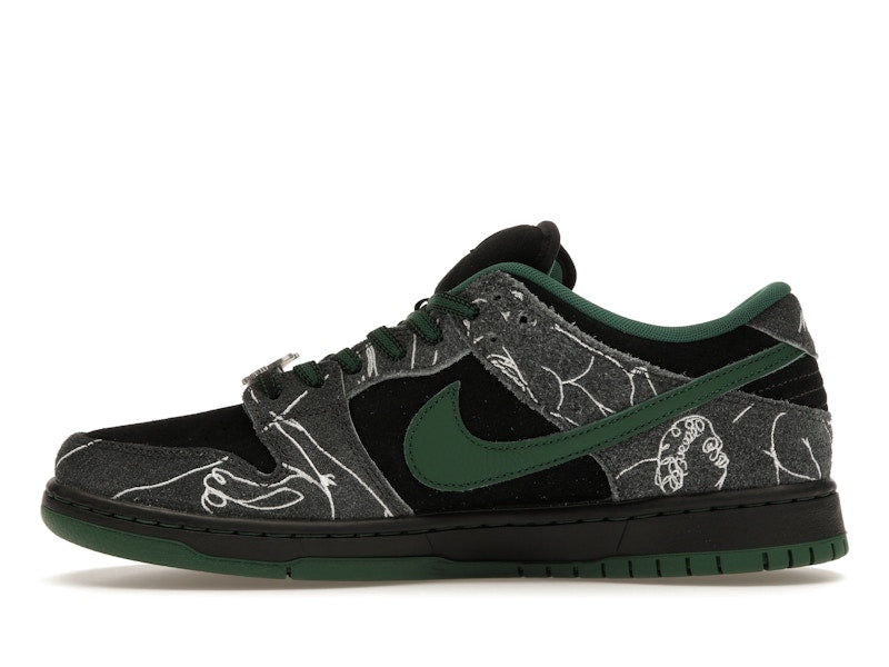 Nike SB Dunk Low There Skateboards - Black/Gorge Green-Summit White - HF7743-001 - 18