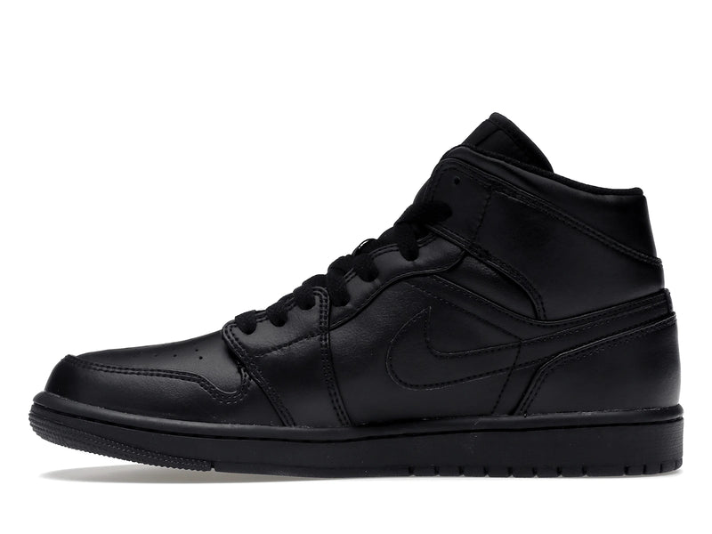 Air Jordan 1 Mid Triple Black (2022) - Black/Black/Black - 554724-093 - 18