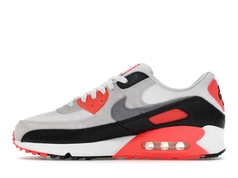 Nike Air Max 90 Infrared 2026 Iu1055 100 - White/Cement Grey/Infrared/Black - IU1055-100 - 19