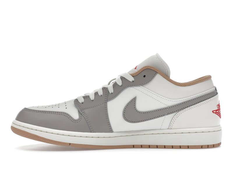 Air Jordan 1 Low Sail College Grey Rattan - Sail/College Grey/Hemp/Fire Red - 553558-169 - 18