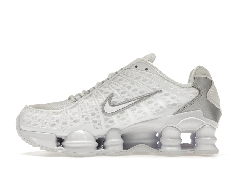 Nike Shox Tl White Metallic Silver (W) - White/Metallic Silver-Max Orange-White - AR3566-100 - 18