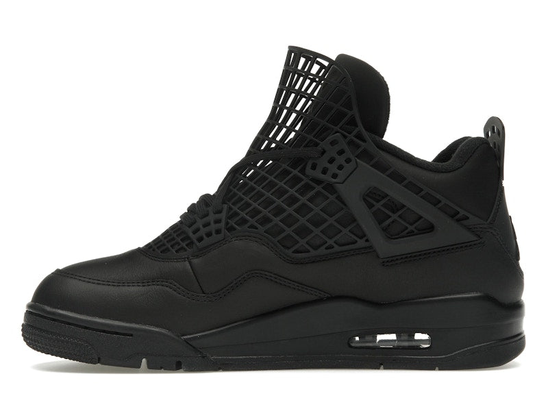 Air Jordan 4 Retro Net Black - Black/Black-Metallic Silver - FN7251-001 - 18