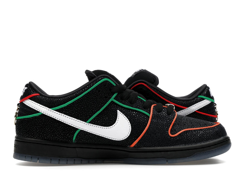 Nike SB Dunk Low Bronx Girls Skate - Black/White/Challenge Red/Total Orange/Lucky Green/Smoke Grey - HV1664-001 - 18