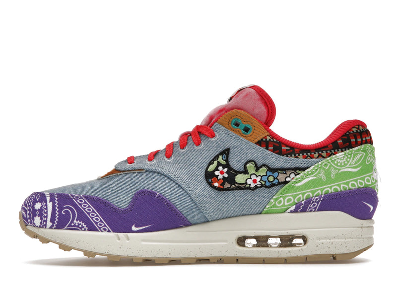 Nike Air Max 1 SP Concepts Denim Paisley - Wild Violet/Multi-Color-Sail - (Special Box) DN1803-500 - 18