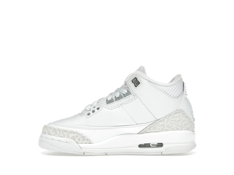 Air Jordan 3 Retro Pure Money (2025) (GS) - White/White/Metallic Silver - DM0967-111 - 18