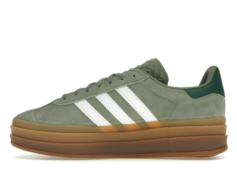 adidas Gazelle Bold Silver Green Gum (Womens) - Silver Green/Cloud White/Collegiate Green - ID6998 - 18