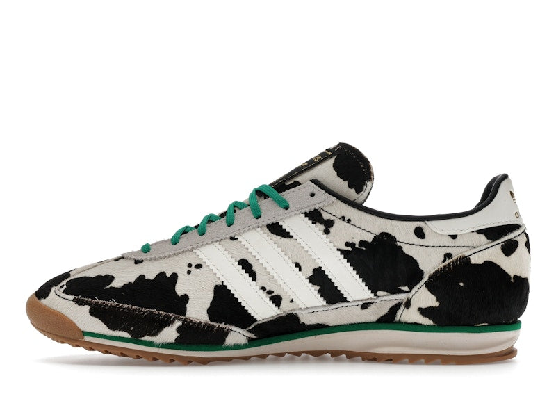 adidas SL 72 OG Cow Print Black White (Women's) - Core Black/Off White/Court Green - JR1639 - 18