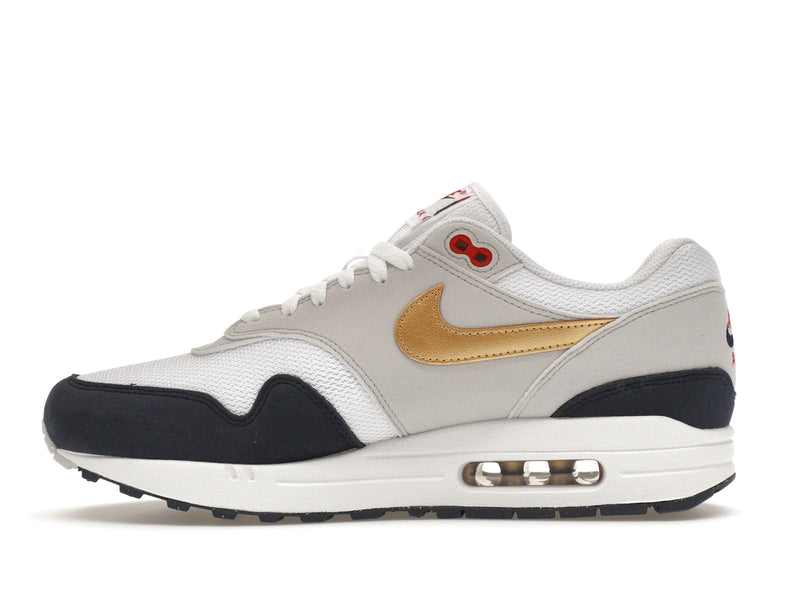 Nike Air Max 1 Olympic - Obsidian/White/Light Smoke Grey/Metallic Gold - HM9604-400 - 18