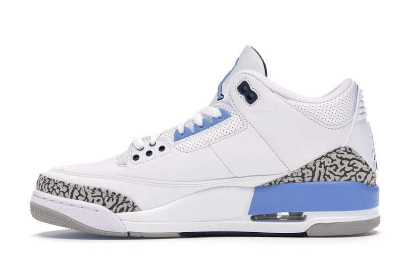 Air Jordan 3 Retro Unc (2020) - White/Valor Blue-Tech Grey - CT8532-104 - 18