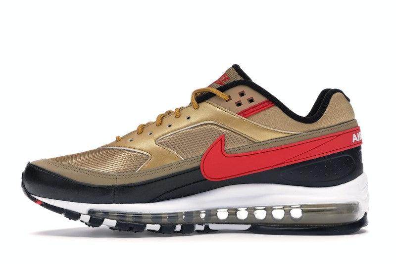 Nike Air Max 97 BW Metallic Gold University Red Black - vue 19