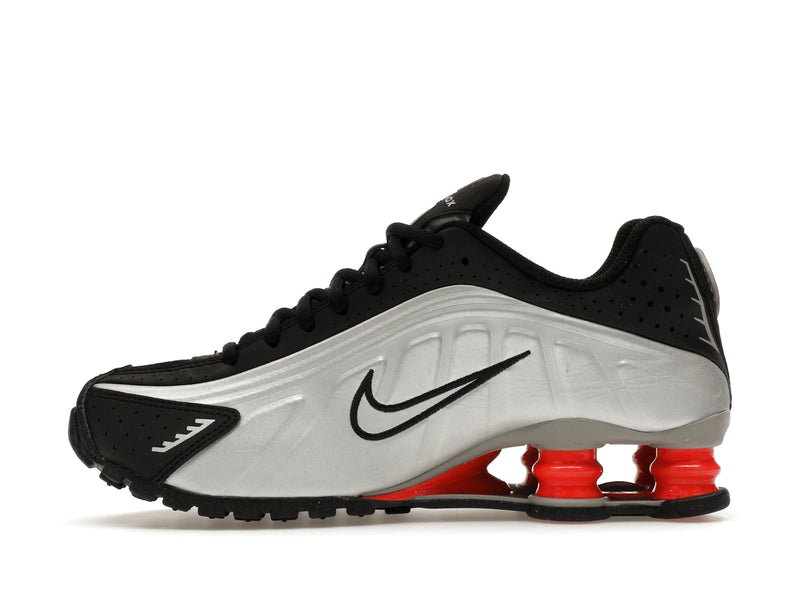 Nike Shox R4 Metallic Silver Black Picante Red (GS) - Metallic Silver/Black/Picante Red/Metallic Silver - CW2626-005 - 18