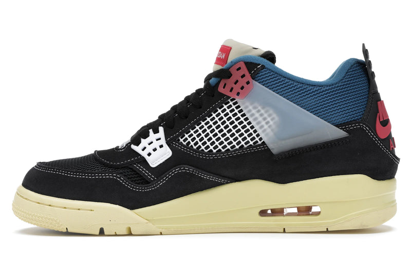 Air Jordan 4 Retro Union Off Noir - Off-Noir/Brigade Blue-Dark Smoke Grey-Light Fusion Red - DC9533-001 - 18
