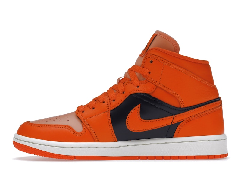 Air Jordan 1 Mid Orange Black (W) - Crimson Bliss/Rush Orange/Black/Sail - DM3381-600 - 18