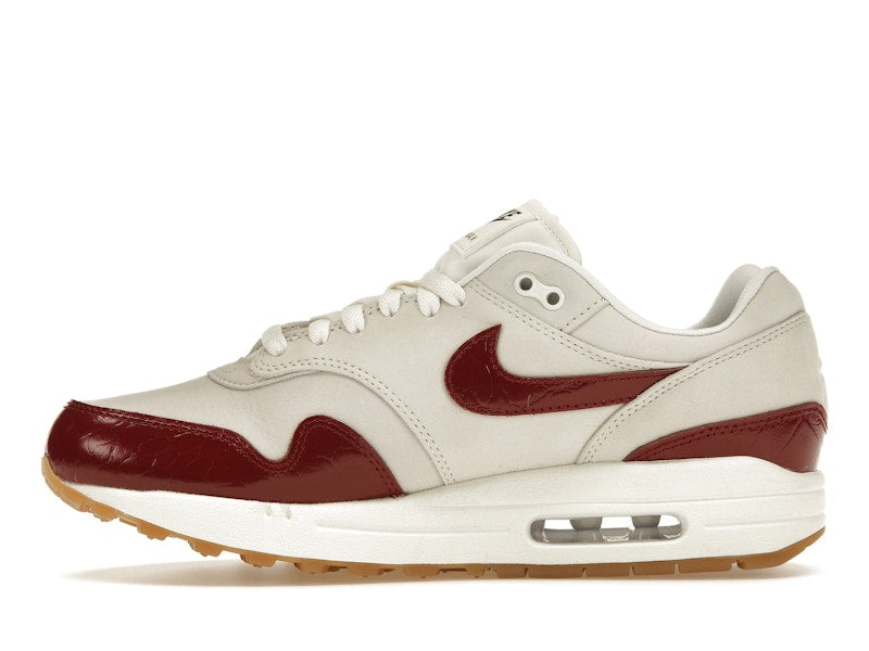 Nike Air Max 1 LX Team Red (Women's) - Sail/Sail/Gum Light Brown/Team Red - FJ3169-100 - 18