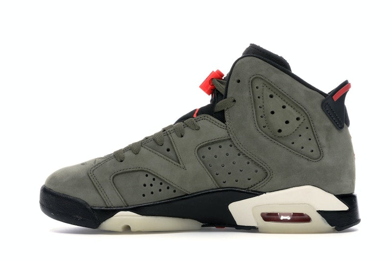 Air Jordan 6 Retro Travis Scott (GS) - Medium Olive/Black-Sail-University Red - CN1085-200 - 18
