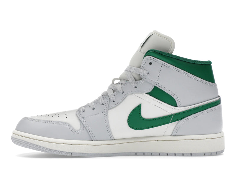 Air Jordan 1 Mid White Pure Platinum Pine Green - Summit White/Pure Platinum/Sail/Pine Green - DQ8426-142 - 18