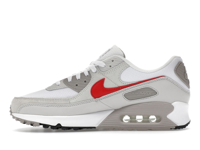 Nike Air Max 90 White College Grey Vast Grey University Red - vue 19