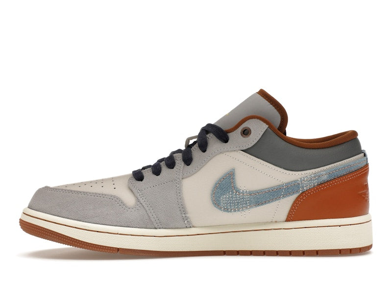 Jordan 1 Low SE Phantom Repaired Denim Swoosh - vue 19