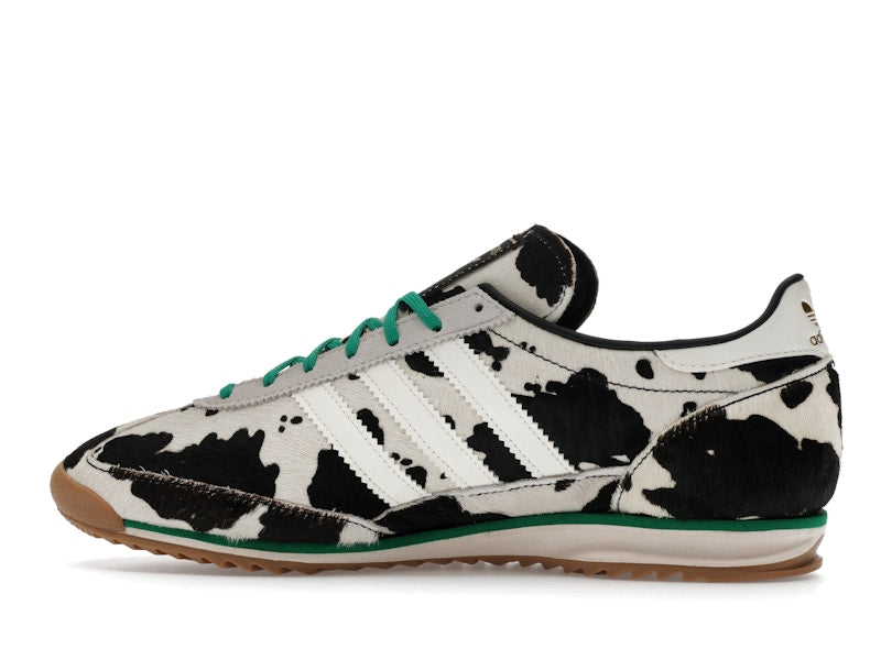 adidas SL 72 OG Cow Print Black White (Women's) - Core Black/Off White/Court Green - JR1639 - 19