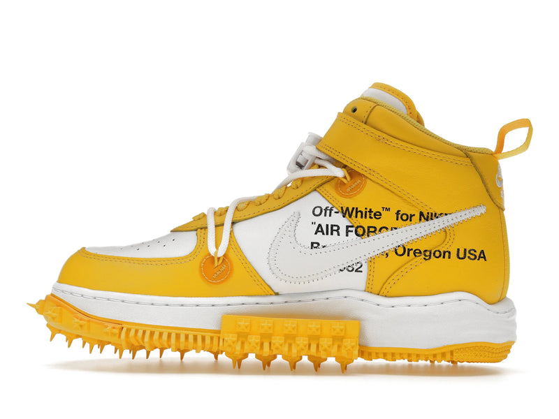 Nike Air Force 1 Mid SP Off White Varsity Maize - White/White/Varsity Maize - DR0500-101 - 19