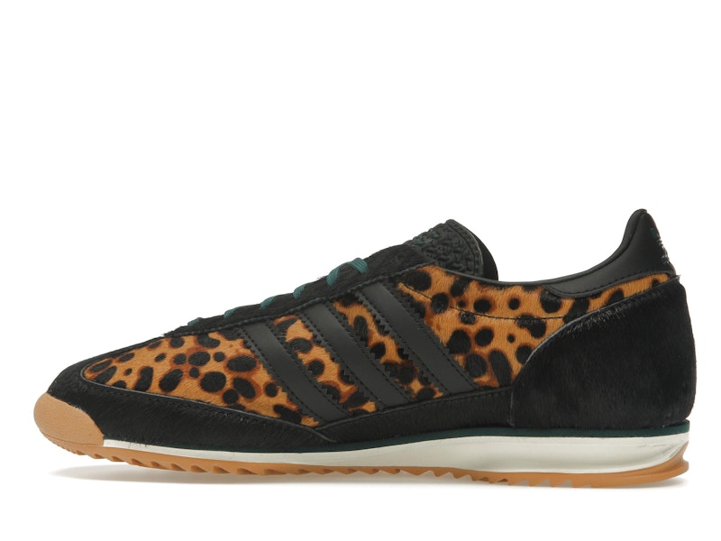 adidas SL 72 OG Leopard Print Collegiate Green (Women's) - Core Black/Off White/Collegiate Green - JI0187 - 19
