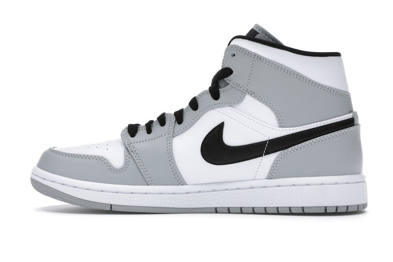 Air Jordan 1 Mid Light Smoke Grey - Light Smoke Grey/Black-White - 554724-092 - 19
