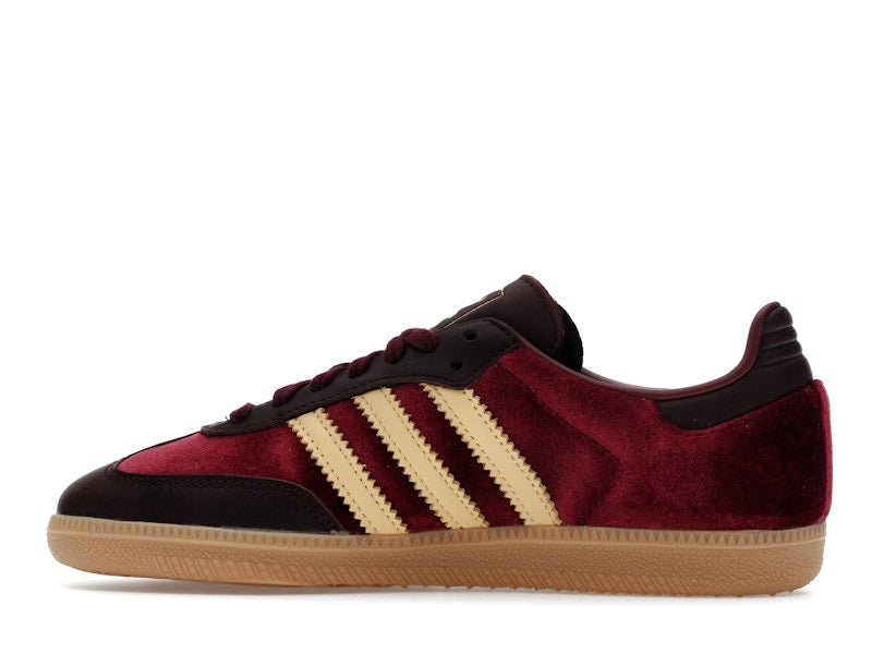 adidas Samba OG Shadow Red Velvet (Women's) - Shadow Red/Maroon/Gum - JS1394 - 19
