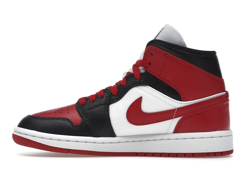 Air Jordan 1 Mid Alternate Bred Toe (W) - White/Red/Black - BQ6472-079 - 19
