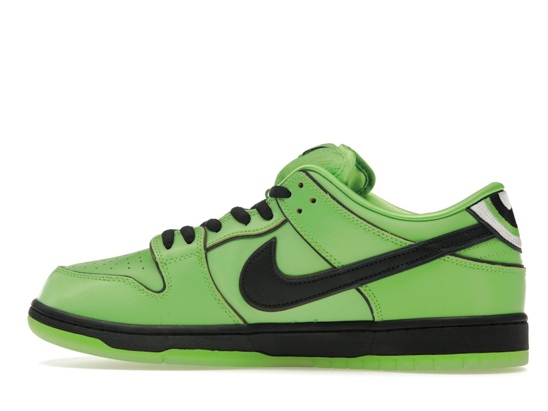Nike SB Dunk Low The Powerpuff Girls Buttercup - Mean Green/Black/Lotus Pink - FZ8319-300 - 19