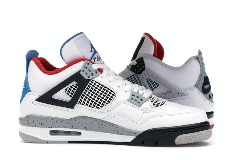 Air Jordan 4 Retro What The - White/Military Blue-Fire Red-Black-Cement Grey - CI1184-146 - 19