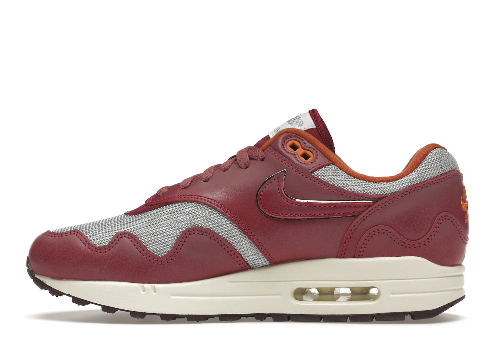 Nike Air Max 1 Patta Waves Rush Maroon With Bracelet - Metallic Silver/Rush Maroon - DO9549-001 - 19