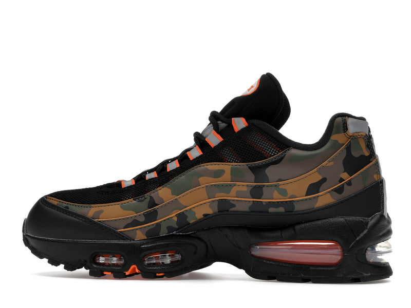Nike Air Max 95 Safety Orange Camo - Black/Safety Orange/Metallic Silver/Golden Beige/Cargo Khaki - HQ1973-001 - 19