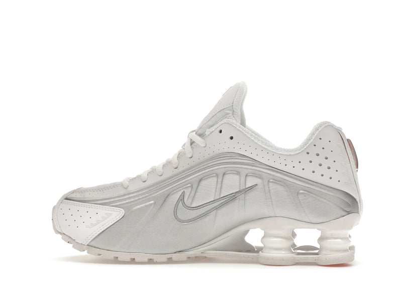 Nike Shox R4 White Metallic (W) - White/White-Metallic Silver-Max Orange - AR3565-101 - 19