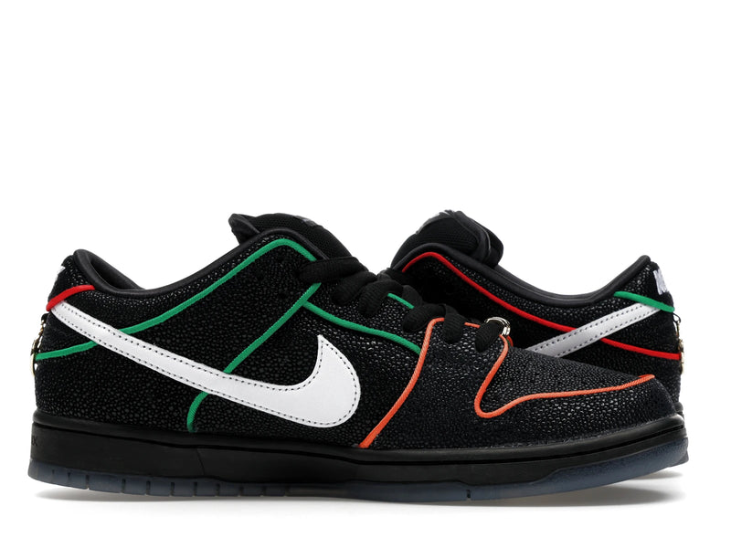Nike SB Dunk Low Bronx Girls Skate - Black/White/Challenge Red/Total Orange/Lucky Green/Smoke Grey - HV1664-001 - 19